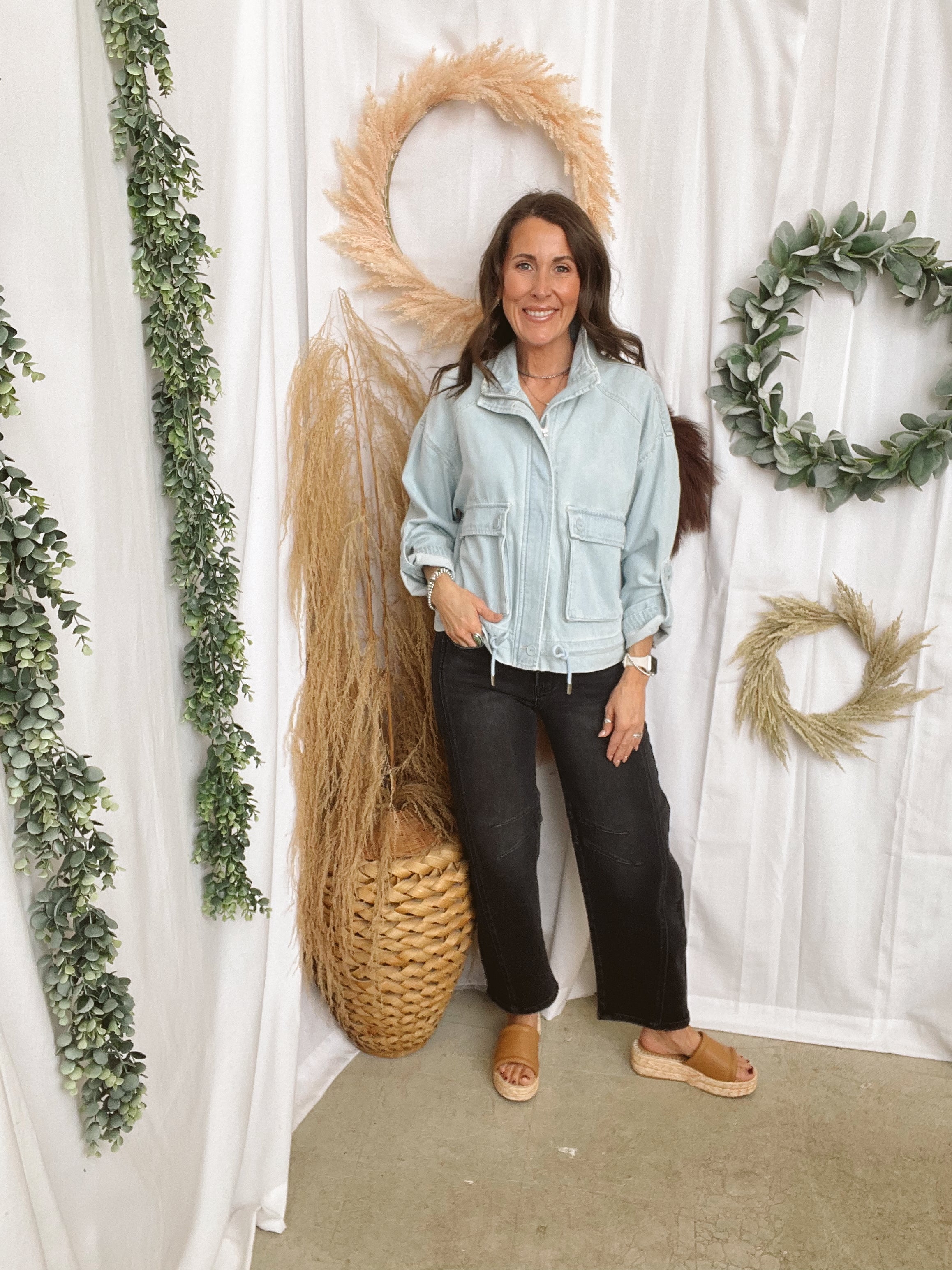 Risen Oversized Cargo Jacket-Coats & Jackets-risen-The Silo Boutique, Women's Fashion Boutique Located in Warren and Grand Forks North Dakota