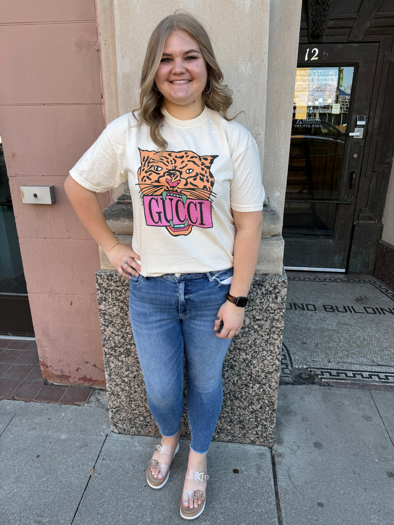Tiger Tee-Graphic Tees-black frame-The Silo Boutique, Women's Fashion Boutique Located in Warren and Grand Forks North Dakota