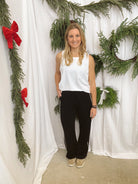 Mono B Tank Top-White-Tank Tops-mono b-The Silo Boutique, Women's Fashion Boutique Located in Warren and Grand Forks North Dakota