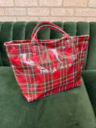 Kaydee Tote Purse-Plaid-Purses-kaydee-The Silo Boutique, Women's Fashion Boutique Located in Warren and Grand Forks North Dakota