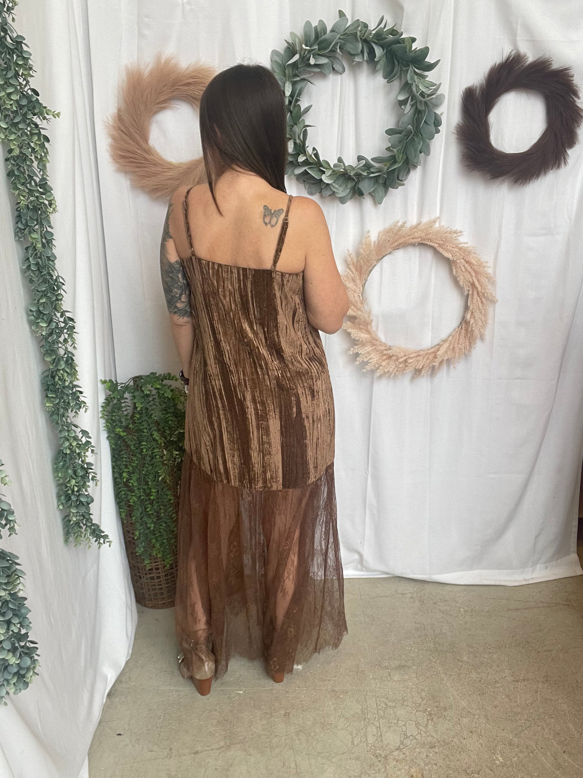 Muse Velvet Lace Dress-Dresses-miou muse-The Silo Boutique, Women's Fashion Boutique Located in Warren and Grand Forks North Dakota