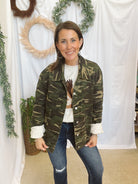 Westbrooke Camo Jacket-Coats & Jackets-lovlov-The Silo Boutique, Women's Fashion Boutique Located in Warren and Grand Forks North Dakota
