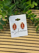 Sparkle Football Stud Earrings-Earrings-Dallas Market-The Silo Boutique, Women's Fashion Boutique Located in Warren and Grand Forks North Dakota