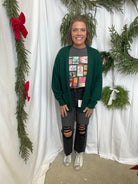 Lori Sweater Cardigan-Hunter Green-Final Sale-Cardigans-hyfve-The Silo Boutique, Women's Fashion Boutique Located in Warren and Grand Forks North Dakota