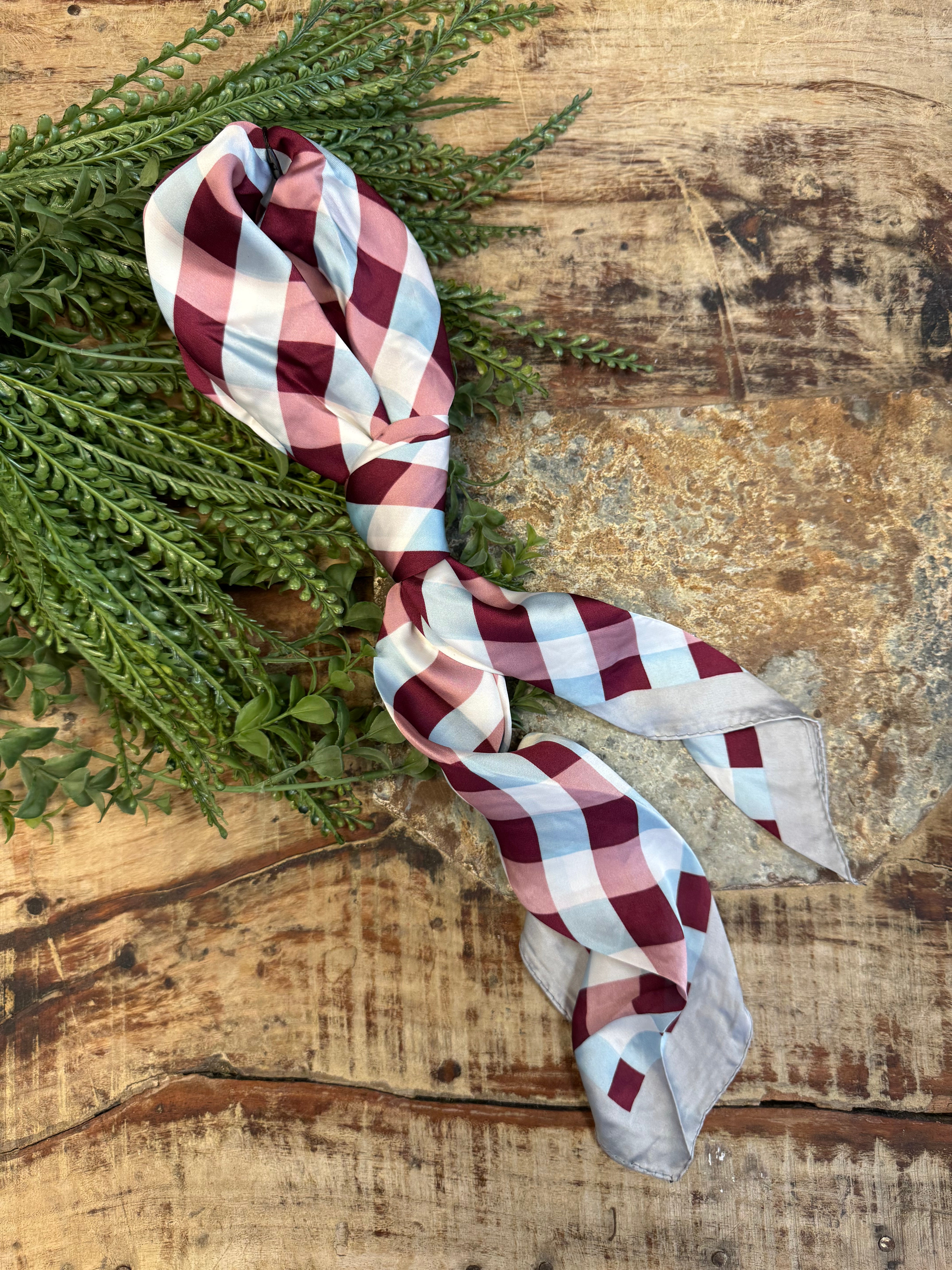Olivia Moss Scarf-Mauve Check-Scarf-dm-The Silo Boutique, Women's Fashion Boutique Located in Warren and Grand Forks North Dakota