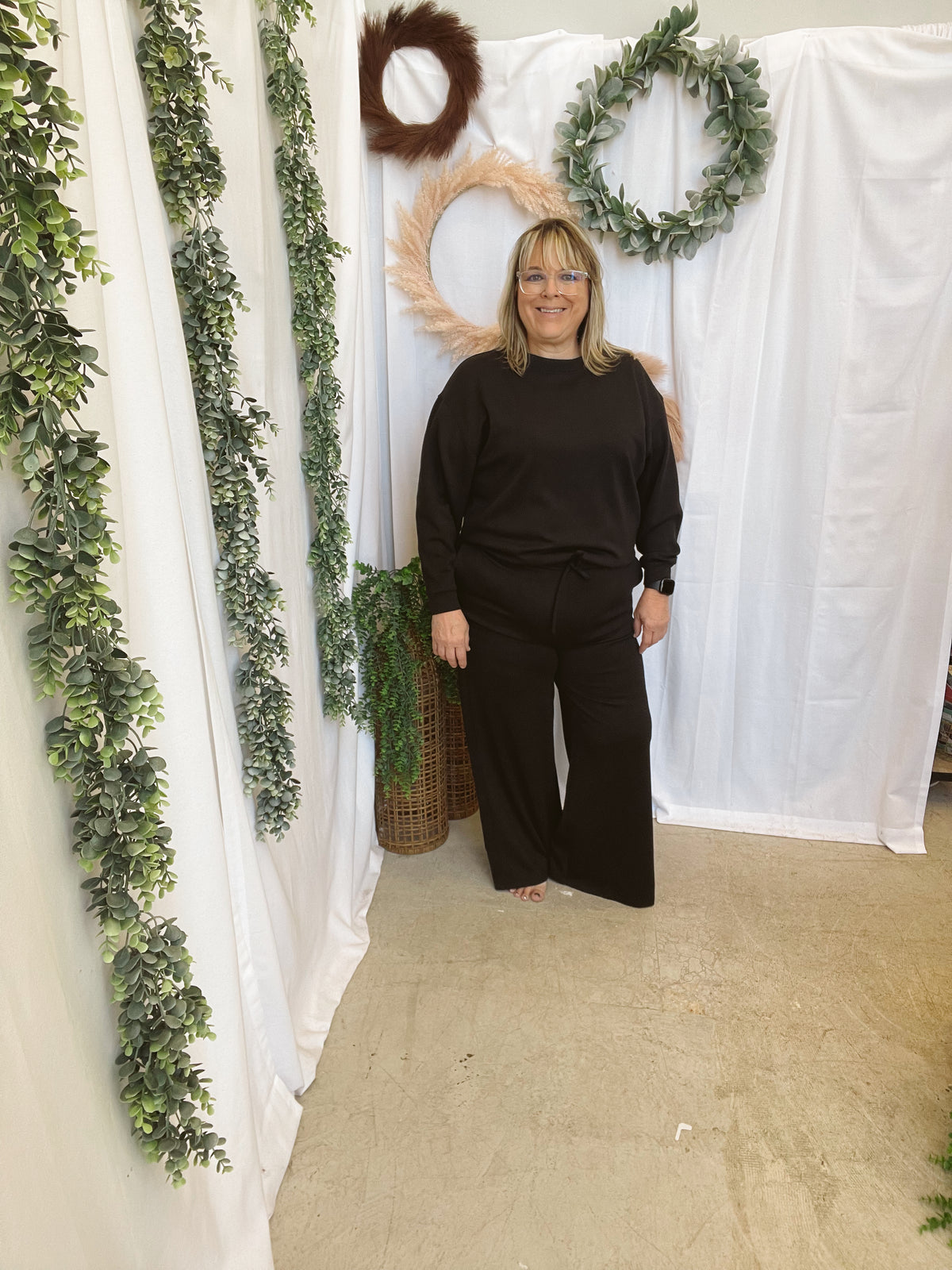 Maggie Scuba Set-Black-Outfit Sets-Zenana-The Silo Boutique, Women's Fashion Boutique Located in Warren and Grand Forks North Dakota