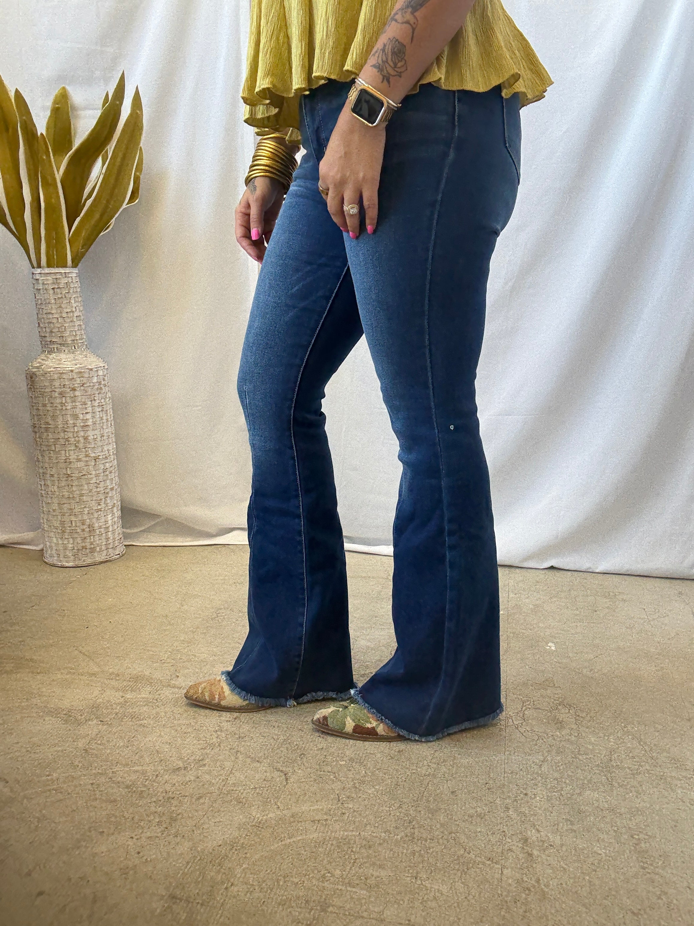 KanCan Out West Flare Jeans-Final Sale-Jeans-Kancan-The Silo Boutique, Women's Fashion Boutique Located in Warren and Grand Forks North Dakota