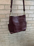Joy Susan Kayleigh Bucket Bag-Oxblood-Purses-joy susan-The Silo Boutique, Women's Fashion Boutique Located in Warren and Grand Forks North Dakota