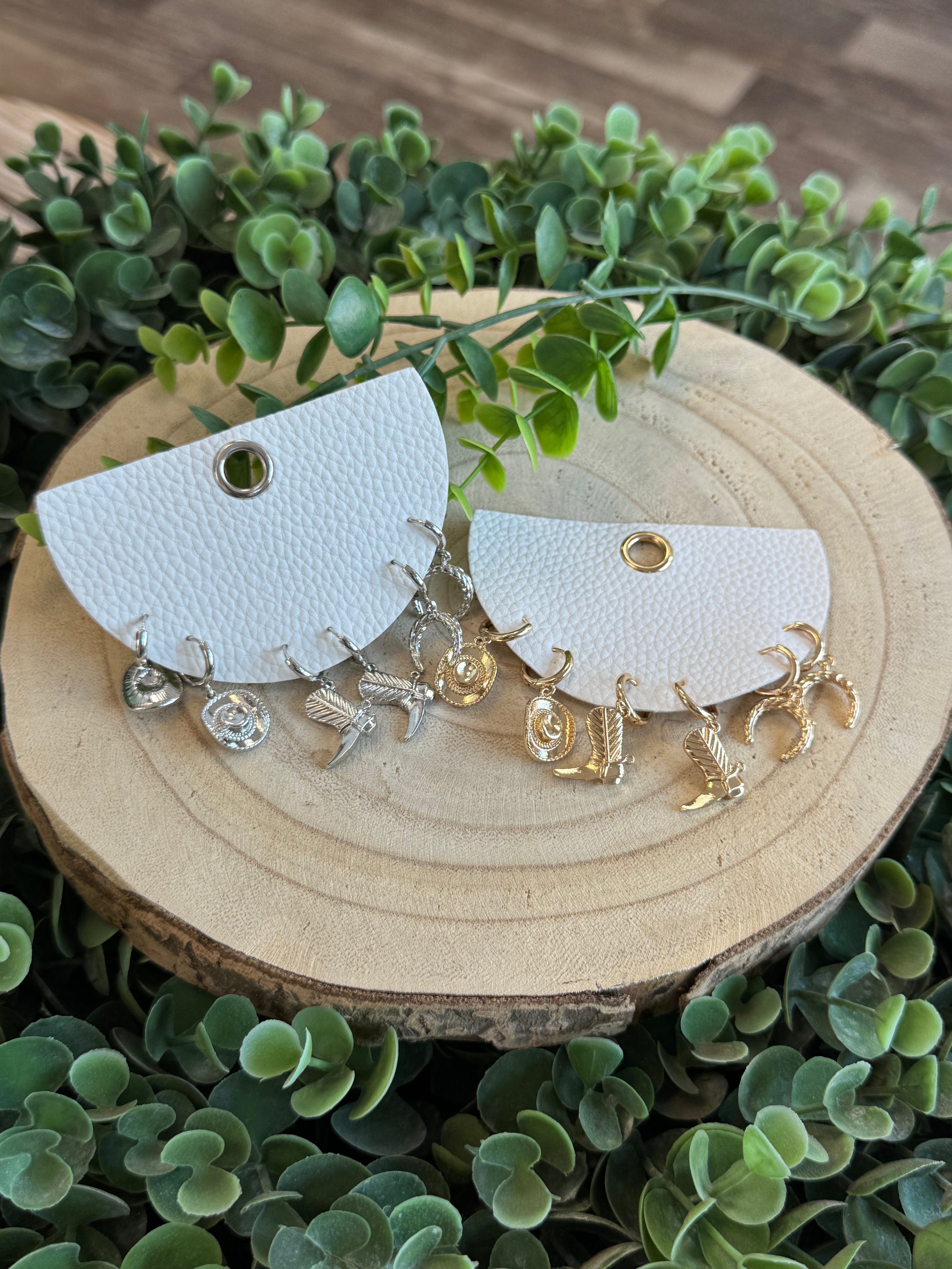 3 Pair Giddy Up Earrings-Earrings-Fame-The Silo Boutique, Women's Fashion Boutique Located in Warren and Grand Forks North Dakota