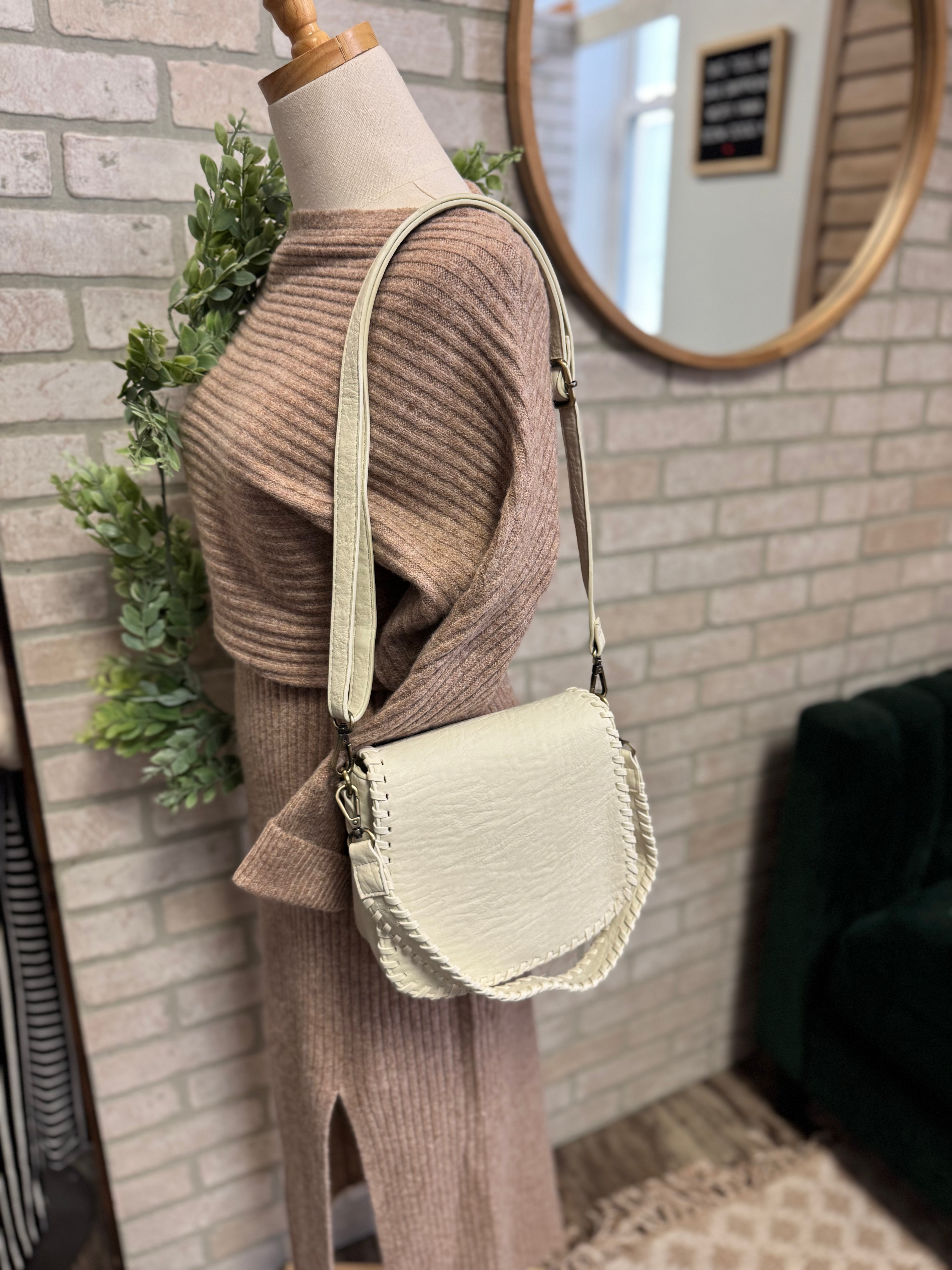 Joy Susan Annie Whipstitch Crossbody Purse-Cream-Final Sale-Final Sale-Purses-joy susan-The Silo Boutique, Women's Fashion Boutique Located in Warren and Grand Forks North Dakota