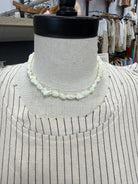 Mother Of Pearl Shell Nugget Necklace-Necklaces-joss-The Silo Boutique, Women's Fashion Boutique Located in Warren and Grand Forks North Dakota