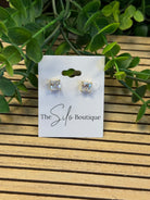 Suzie Square Stud Earrings-Gold-Earrings-Dallas Market-The Silo Boutique, Women's Fashion Boutique Located in Warren and Grand Forks North Dakota