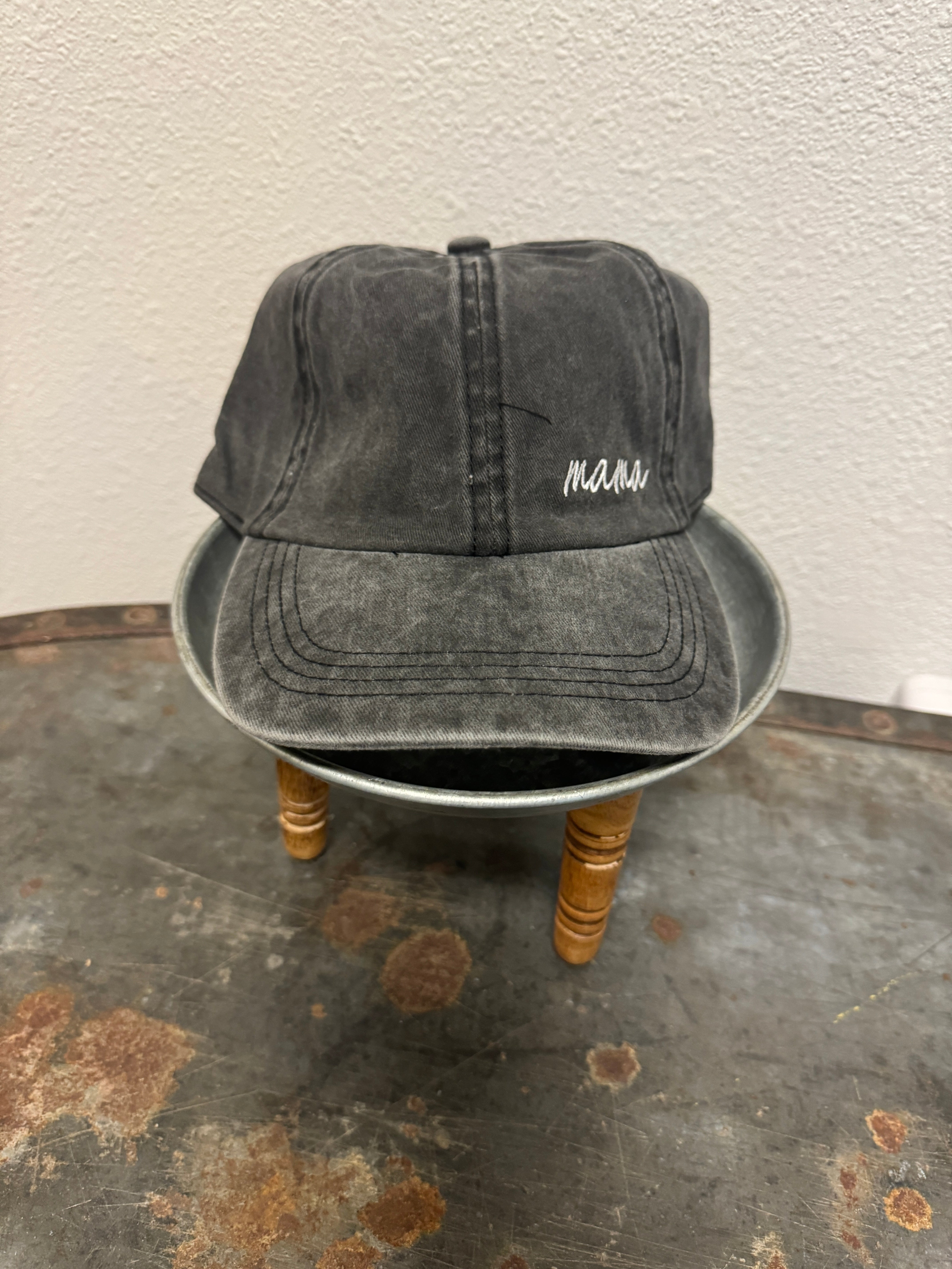 Mama Embroidered Baseball Hat-Hats-fashion city-The Silo Boutique, Women's Fashion Boutique Located in Warren and Grand Forks North Dakota