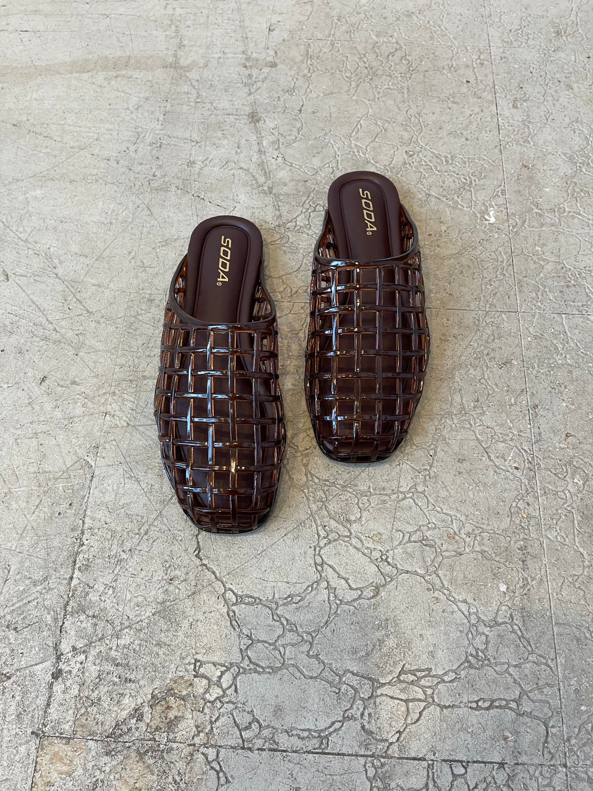 Soda Wayne Jelly Mule-Tortoise-Sandals-soda-The Silo Boutique, Women's Fashion Boutique Located in Warren and Grand Forks North Dakota