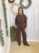 Mono B Luxe Mineral Sweatpants-Coffee-sweatpants-mono b-The Silo Boutique, Women's Fashion Boutique Located in Warren and Grand Forks North Dakota