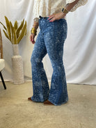 Kancan Floral Flare Jeans-Jeans-Kancan-The Silo Boutique, Women's Fashion Boutique Located in Warren and Grand Forks North Dakota