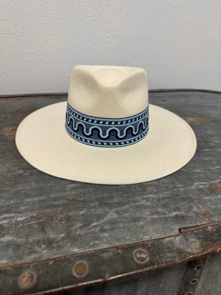 Davis Denim Band Hat-Hats-Olive and Pique-The Silo Boutique, Women's Fashion Boutique Located in Warren and Grand Forks North Dakota