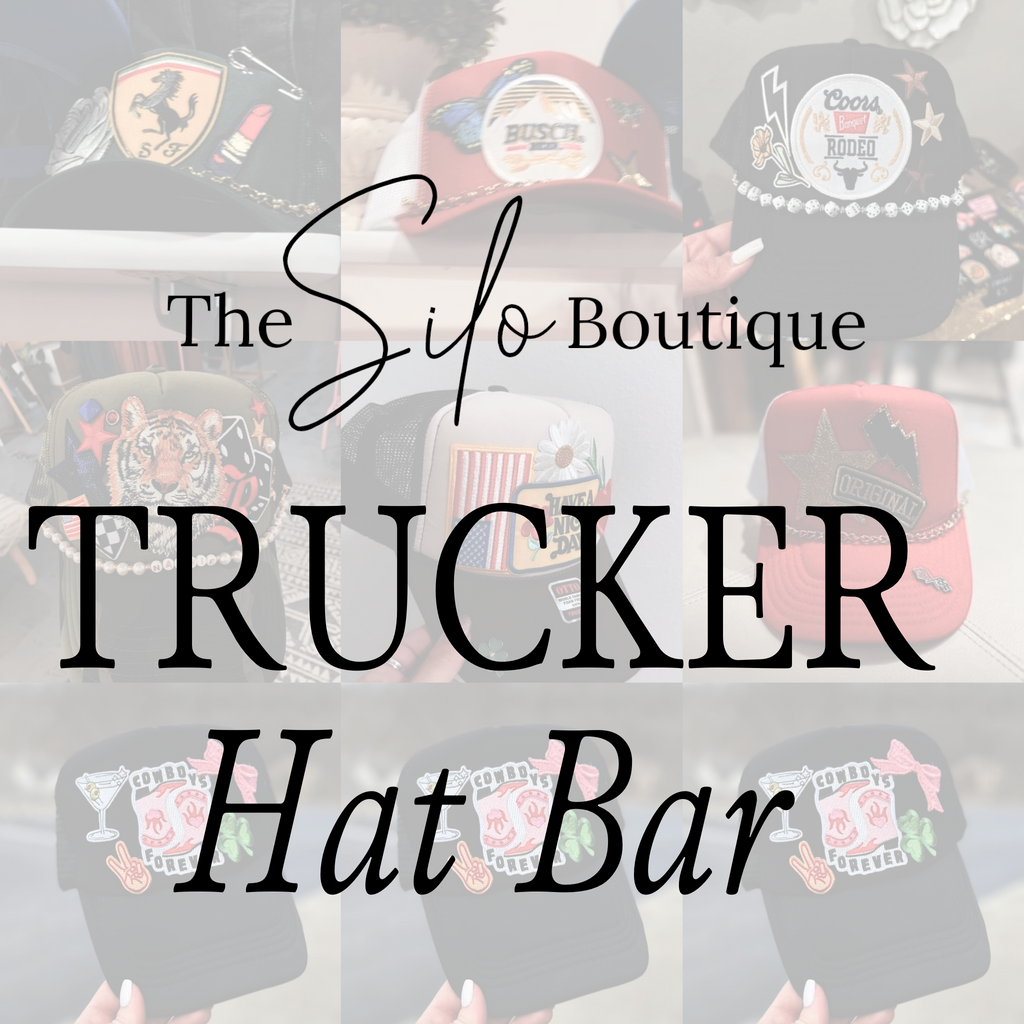 Grand Forks Trucker Hat Bar Sunday, April 14-Select Pick Up. Do not SHIP!-EVENT-The Silo Boutique-The Silo Boutique, Women's Fashion Boutique Located in Warren and Grand Forks North Dakota