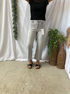 Mica Nardo Grey Patch Pocket Jeans-Jeans-mica-The Silo Boutique, Women's Fashion Boutique Located in Warren and Grand Forks North Dakota