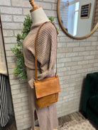 Joy Susan Jensy Front Flap Crossbody-Chestnut-Purses-joy susan-The Silo Boutique, Women's Fashion Boutique Located in Warren and Grand Forks North Dakota