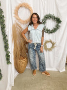 Oli and Hali Paisley Patch Print Jeans-Jeans-oli-The Silo Boutique, Women's Fashion Boutique Located in Warren and Grand Forks North Dakota