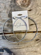 Posh Last Call Hoop Earring-earrings-posh-The Silo Boutique, Women's Fashion Boutique Located in Warren and Grand Forks North Dakota