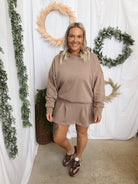 Mono B Icon Hoodie Set-Taupe-Outfit Sets-mono b-The Silo Boutique, Women's Fashion Boutique Located in Warren and Grand Forks North Dakota