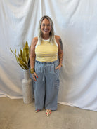 Missy Tencel Wide Leg Pants-Pants-mystree-The Silo Boutique, Women's Fashion Boutique Located in Warren and Grand Forks North Dakota