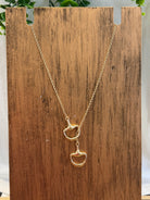 Loop It Gold Horse Bit Necklace-Necklaces-Dallas Market-The Silo Boutique, Women's Fashion Boutique Located in Warren and Grand Forks North Dakota