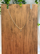 Rhinestone Strand Cross Necklace-Necklaces-Dallas Market-The Silo Boutique, Women's Fashion Boutique Located in Warren and Grand Forks North Dakota