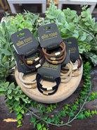 Elastic Hair Tie Bracelet Trio-Hair Accessories-scented-The Silo Boutique, Women's Fashion Boutique Located in Warren and Grand Forks North Dakota