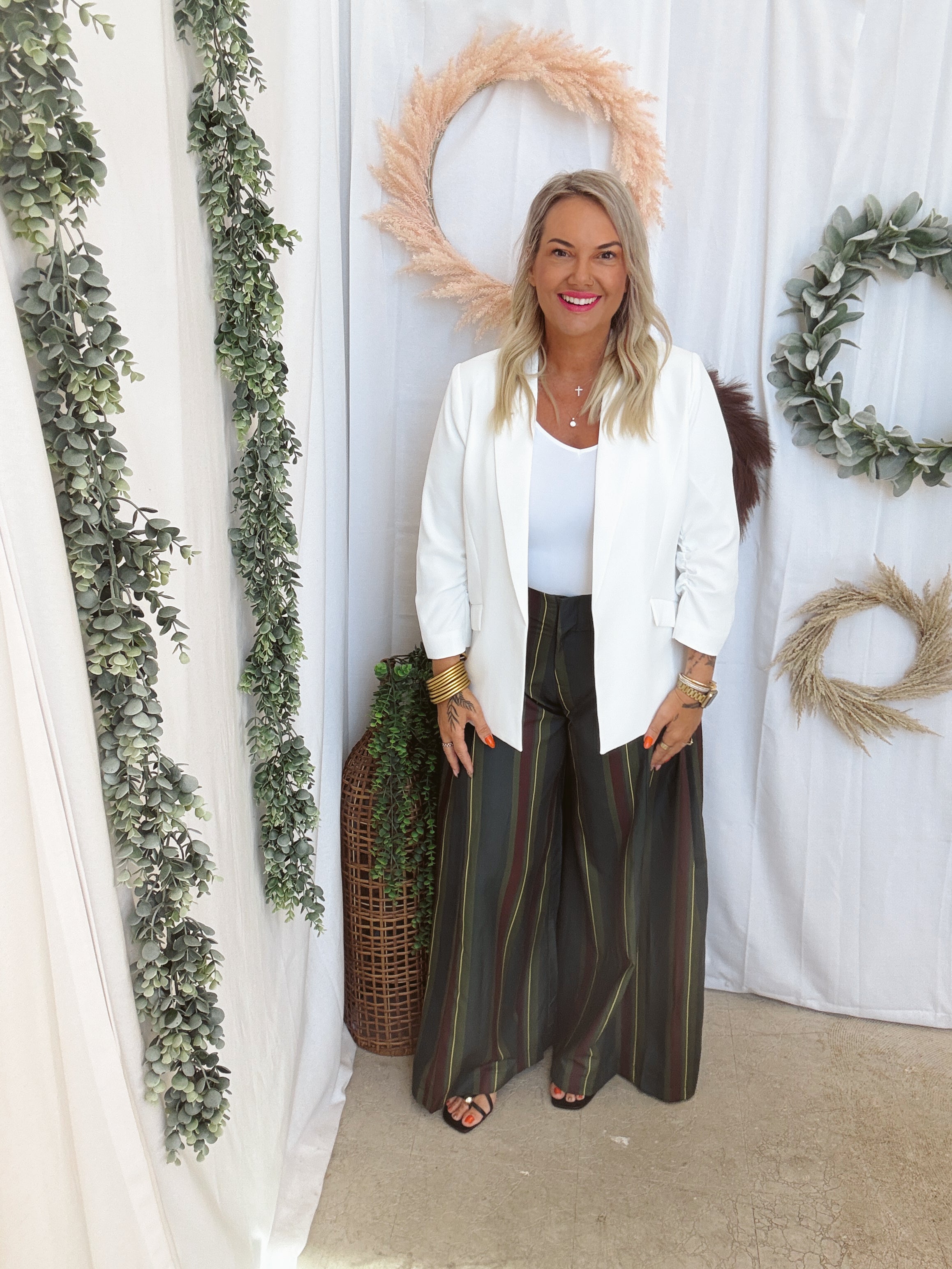 The Vibe Stripe Pants-Pants-glam-The Silo Boutique, Women's Fashion Boutique Located in Warren and Grand Forks North Dakota