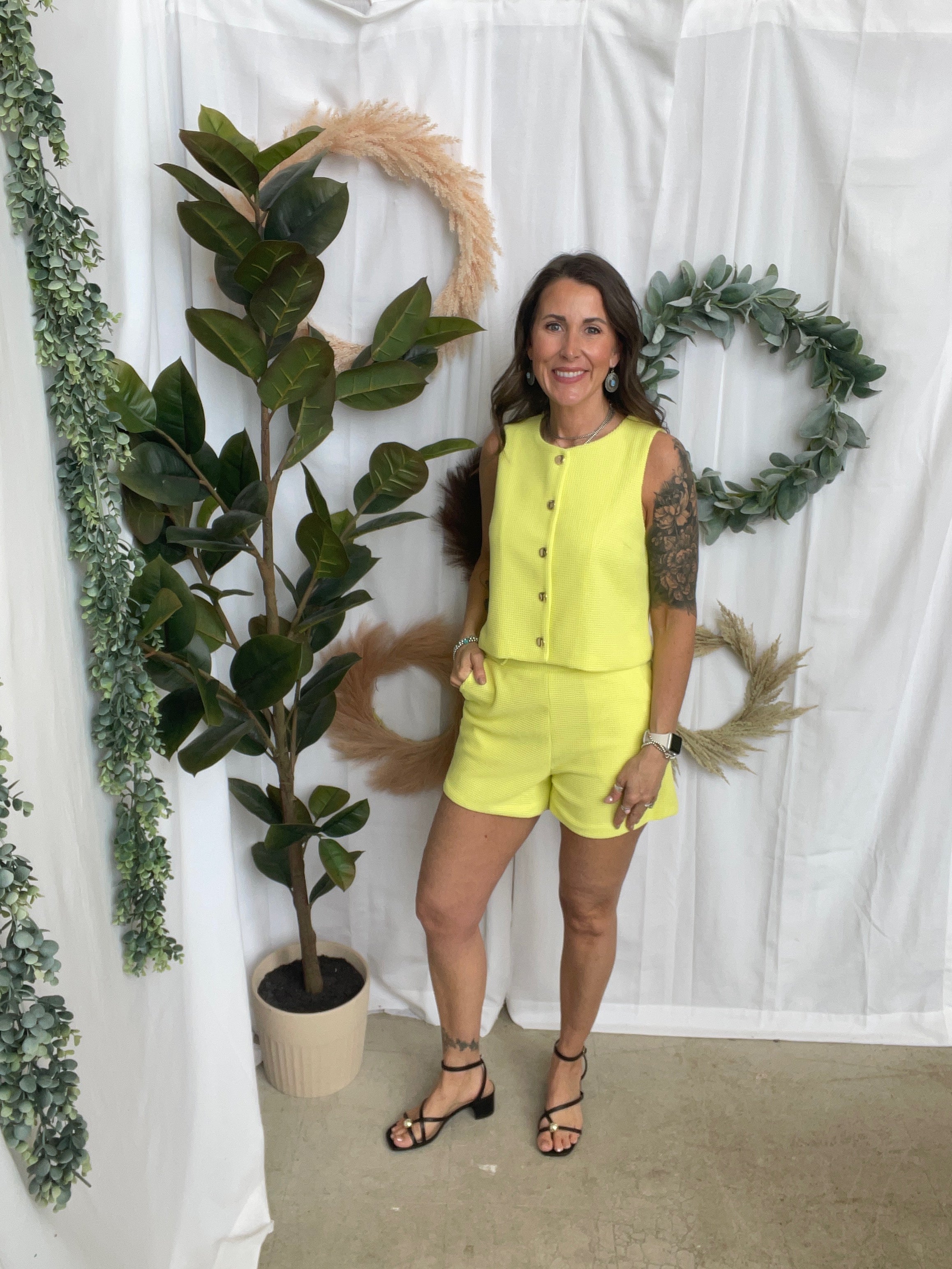 The Easy Set-Lime-Final Sale-Outfit Sets-entro-The Silo Boutique, Women's Fashion Boutique Located in Warren and Grand Forks North Dakota