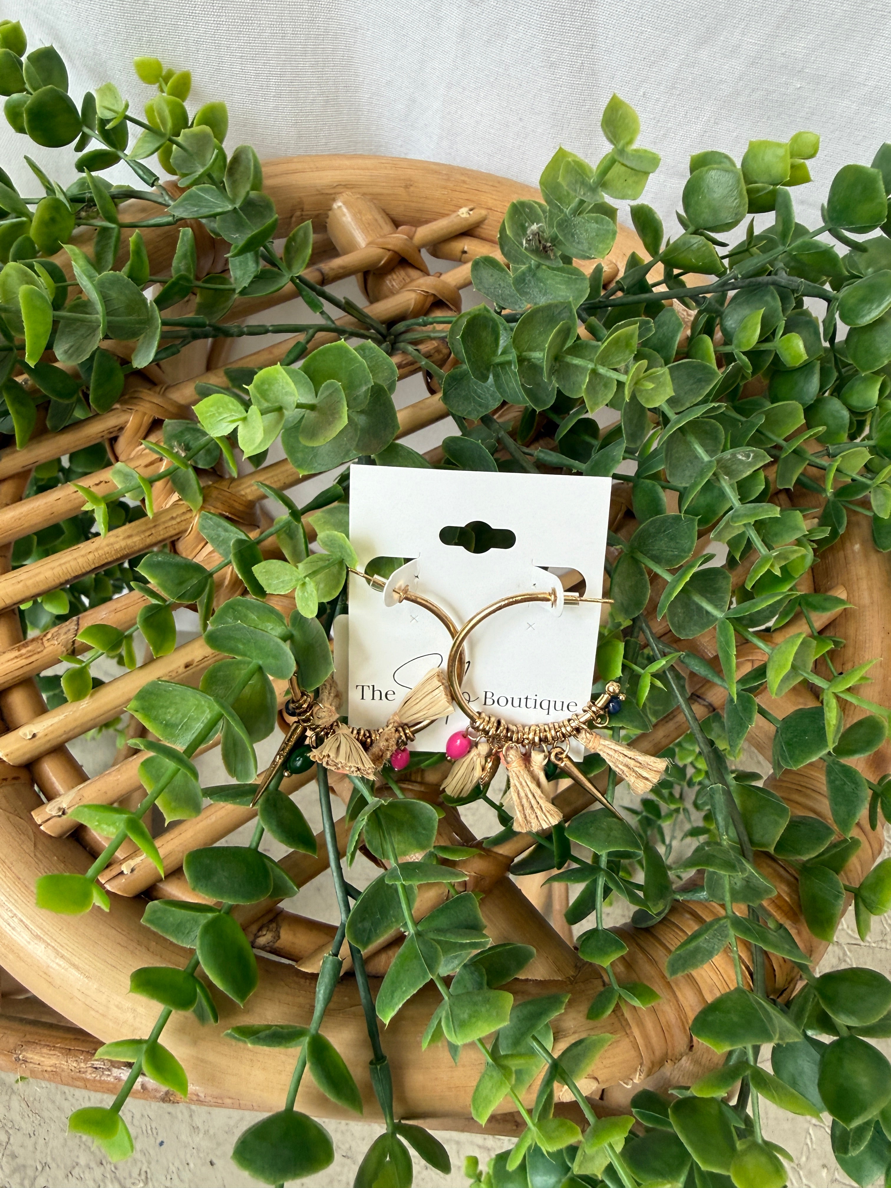 Gold Fun Hoop Earrings-Earrings-fame-The Silo Boutique, Women's Fashion Boutique Located in Warren and Grand Forks North Dakota