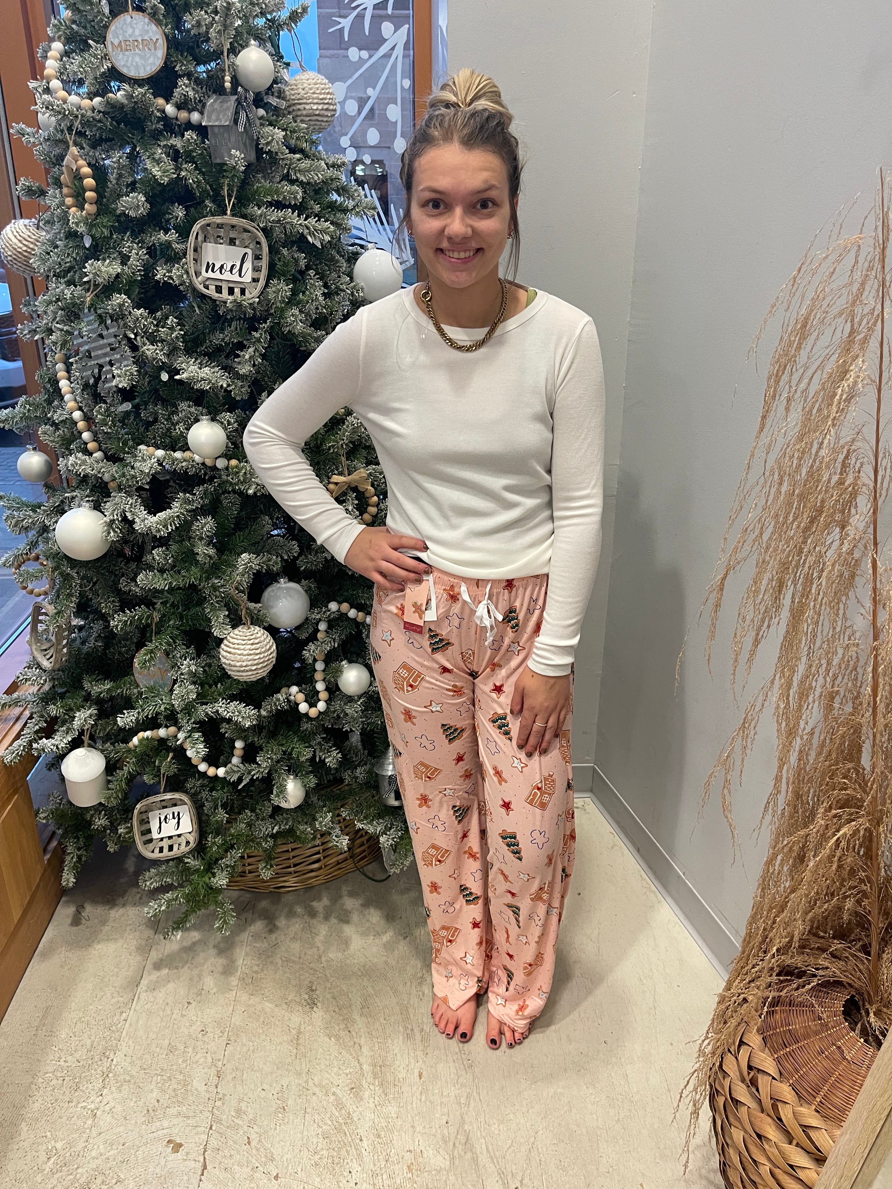 Baking Spirits Bright Pajama Pants-Pants-mello-The Silo Boutique, Women's Fashion Boutique Located in Warren and Grand Forks North Dakota