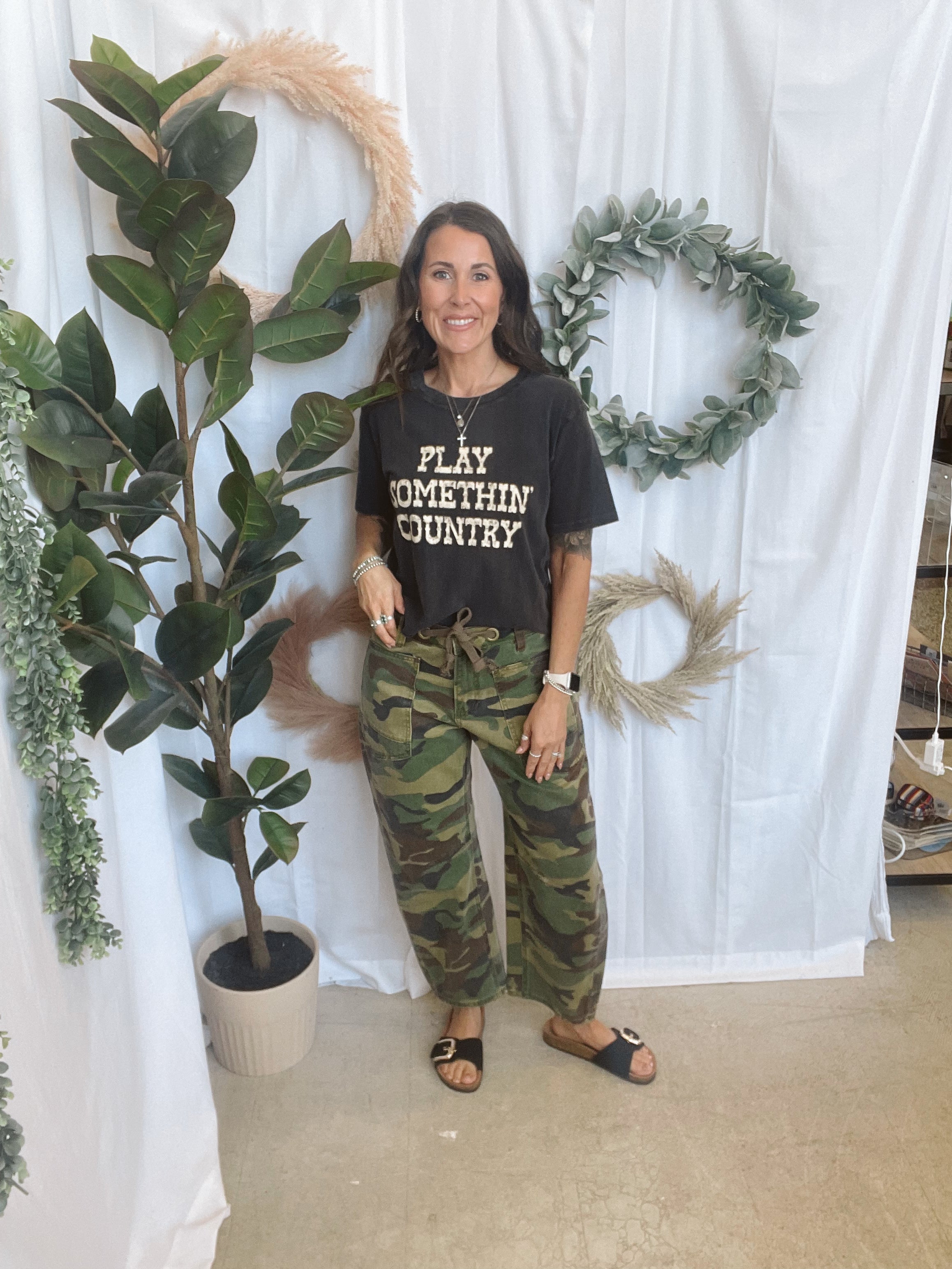 Play Something Country Graphic Tee-Graphic Tees-zutter-The Silo Boutique, Women's Fashion Boutique Located in Warren and Grand Forks North Dakota