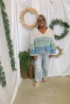 Seaglass Hooded Open Knit Sweater-Sweaters-cozy co-The Silo Boutique, Women's Fashion Boutique Located in Warren and Grand Forks North Dakota