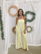 Coastal Yellow Jumpsuit-Jumpsuits & Rompers-by together-The Silo Boutique, Women's Fashion Boutique Located in Warren and Grand Forks North Dakota