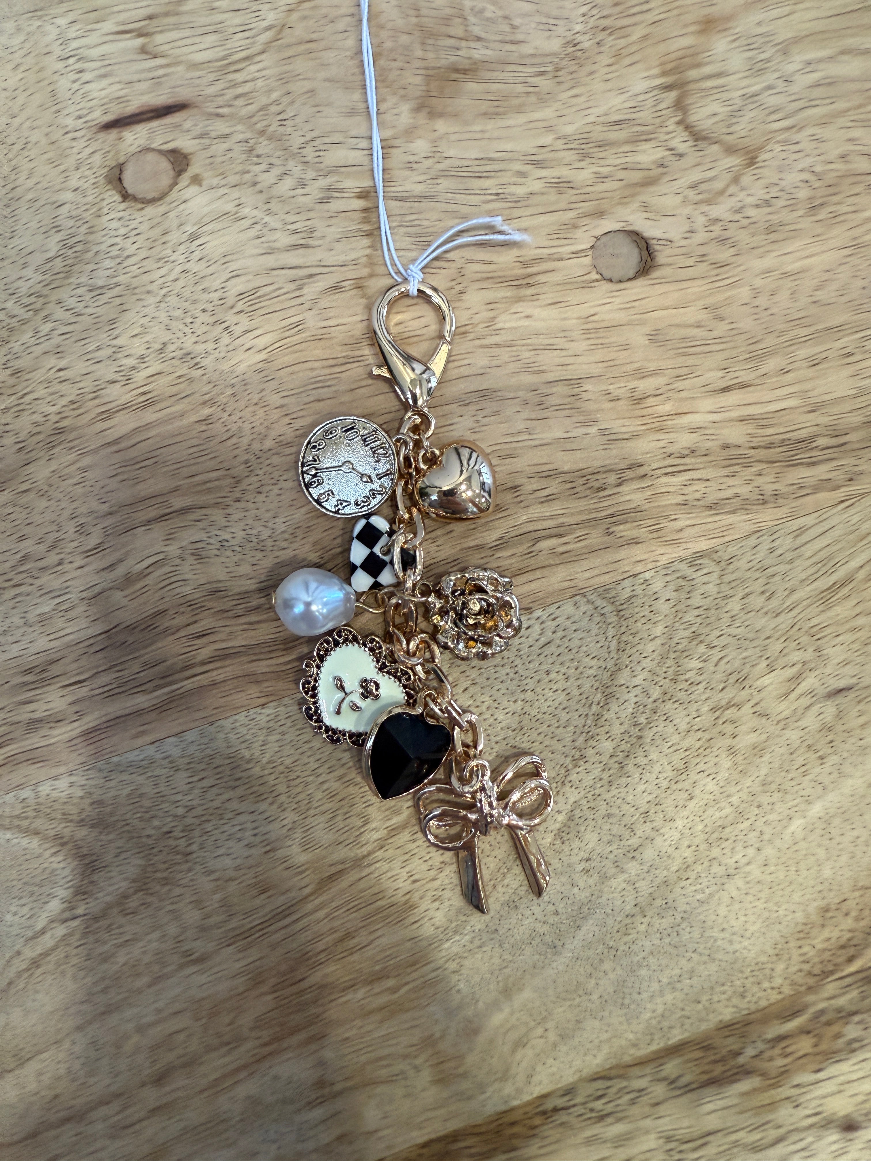 Joss Check Bag Charm-Keychains-joss-The Silo Boutique, Women's Fashion Boutique Located in Warren and Grand Forks North Dakota