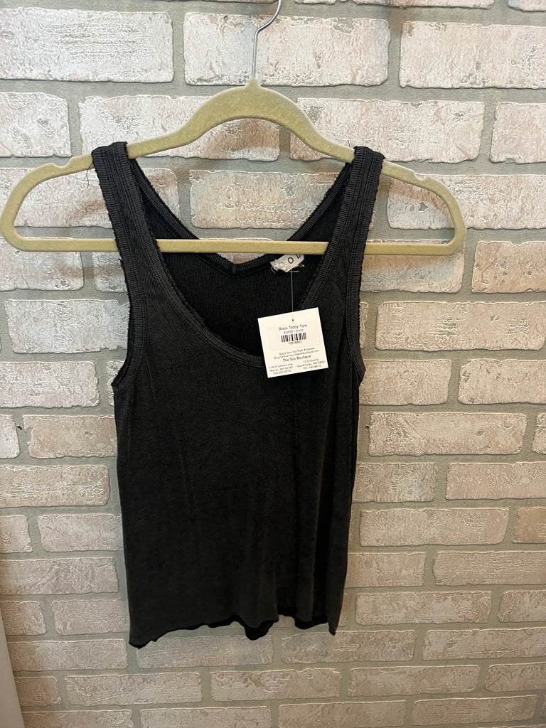 Black Tabby Tank-Tank Tops-pol-The Silo Boutique, Women's Fashion Boutique Located in Warren and Grand Forks North Dakota