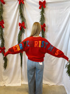 Merry Christmas Red Sweater-Final Sale-Sweaters-mello-The Silo Boutique, Women's Fashion Boutique Located in Warren and Grand Forks North Dakota