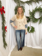 Saige Denim Wide Leg Jeans with Contrast-Jeans-saige-The Silo Boutique, Women's Fashion Boutique Located in Warren and Grand Forks North Dakota