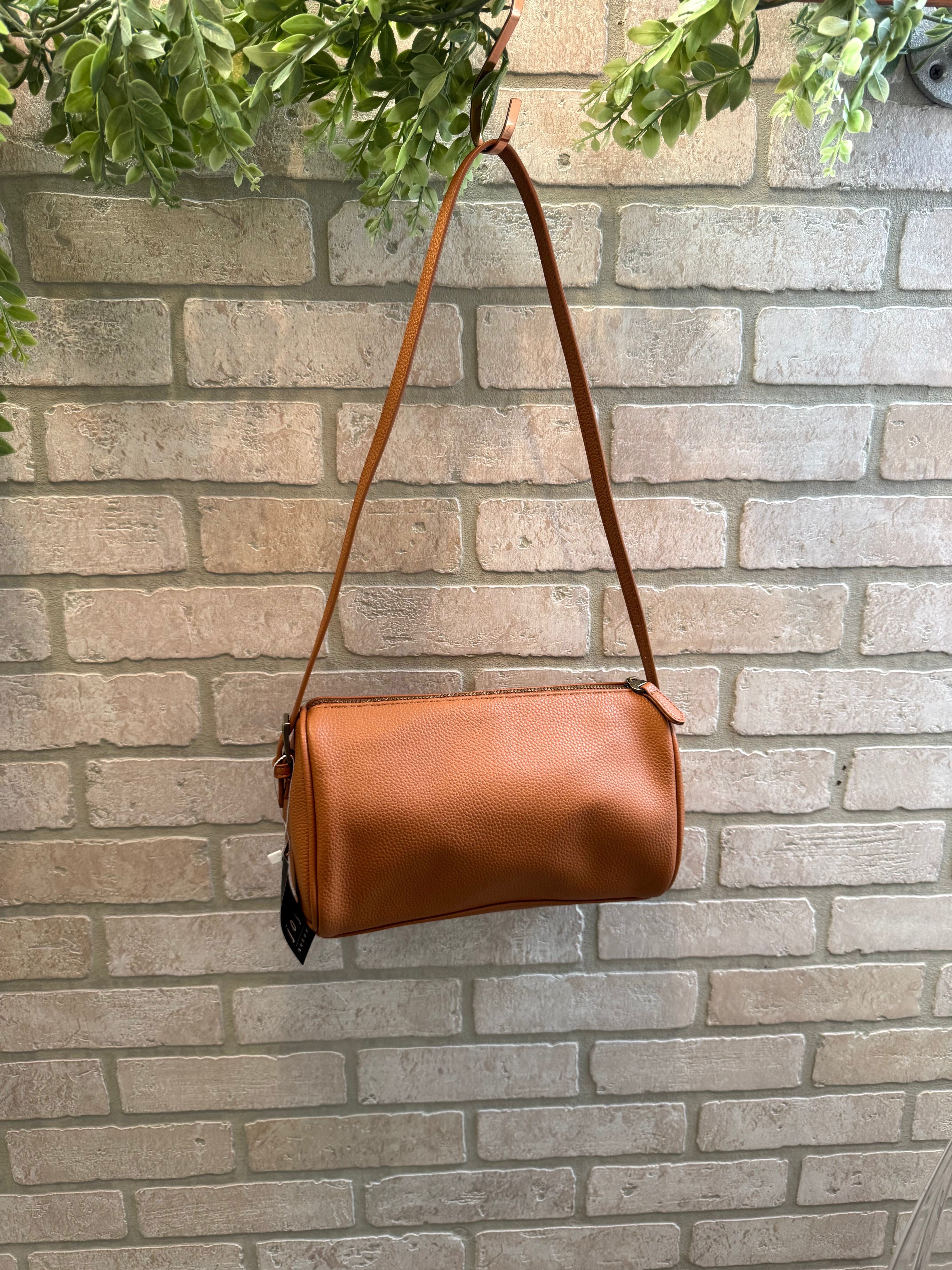 Joy Susan Esme Barrel Purse-Brownie-Purses-joy susan-The Silo Boutique, Women's Fashion Boutique Located in Warren and Grand Forks North Dakota
