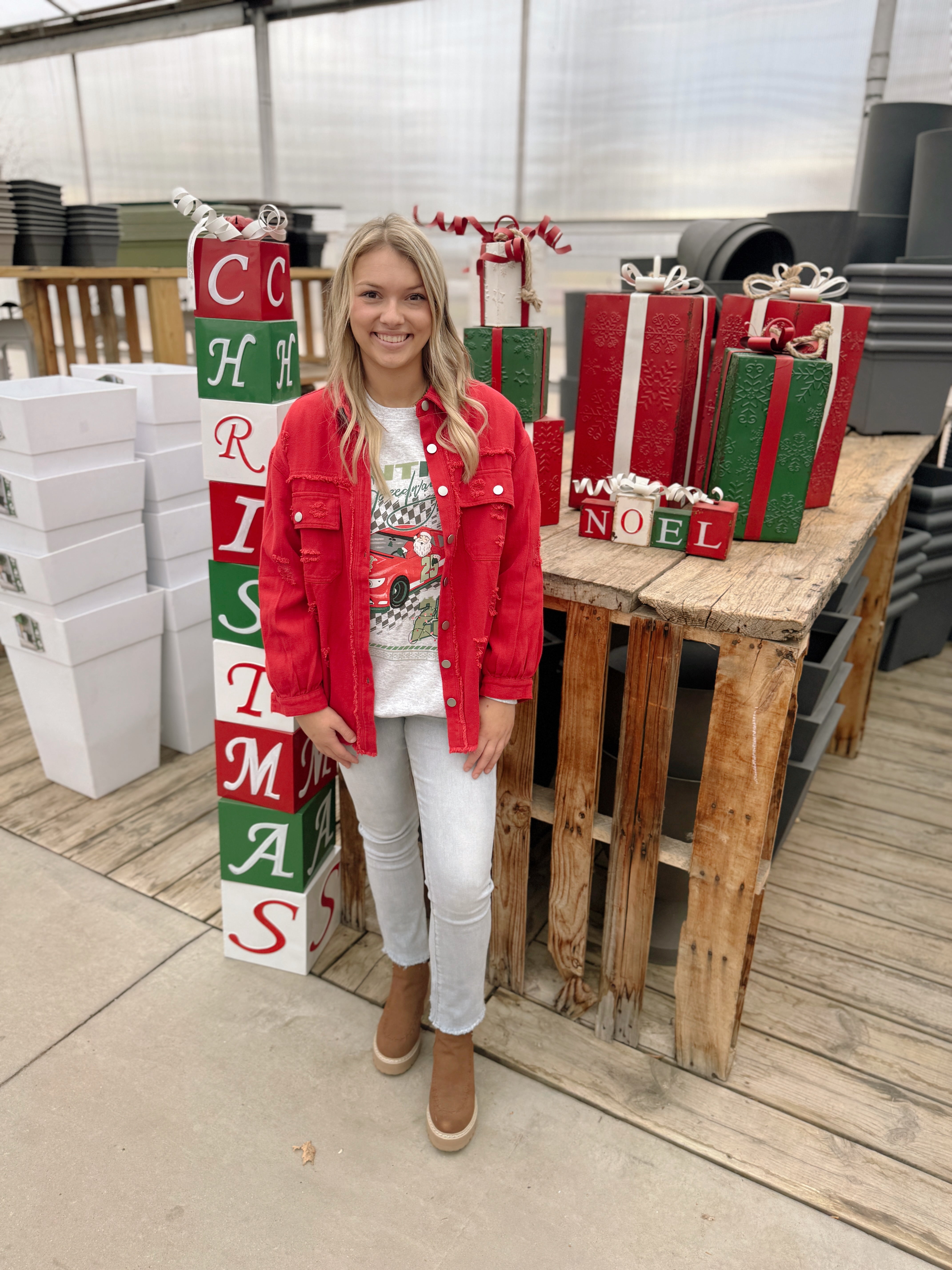 Missy Fringe Red Shirt Jacket-Shackets-miss sparkling-The Silo Boutique, Women's Fashion Boutique Located in Warren and Grand Forks North Dakota