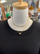 Layered Heart Necklace-Necklaces-Fame-The Silo Boutique, Women's Fashion Boutique Located in Warren and Grand Forks North Dakota