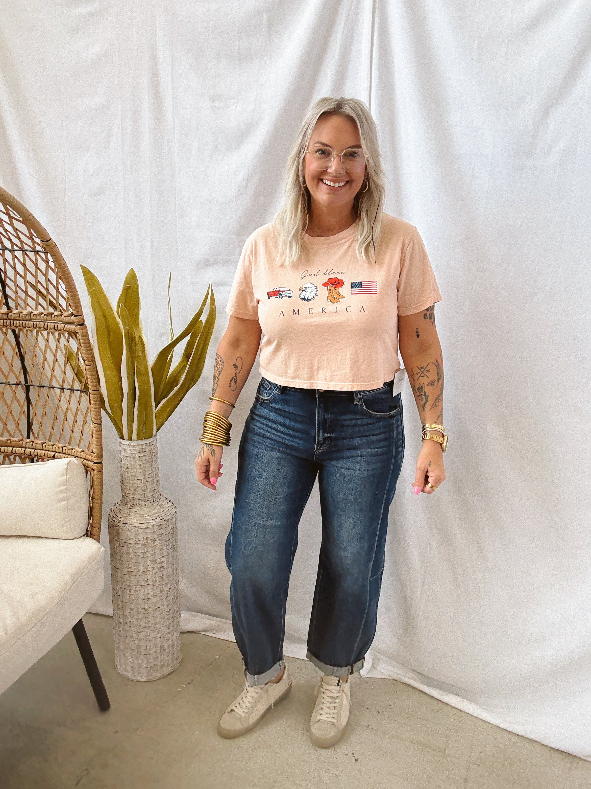 Risen Dark Barrel Jeans-Jeans-risen-The Silo Boutique, Women's Fashion Boutique Located in Warren and Grand Forks North Dakota
