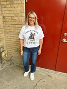 Hold Your Horses Tee-Graphic Tees-lucy + co-The Silo Boutique, Women's Fashion Boutique Located in Warren and Grand Forks North Dakota