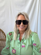 Natalie Oversized Aviator Sunglasses-pretty simple-The Silo Boutique, Women's Fashion Boutique Located in Warren and Grand Forks North Dakota