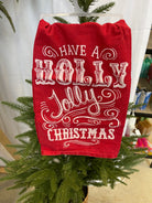 Holly Jolly Christmas Towel-Tea Towels-primitives-The Silo Boutique, Women's Fashion Boutique Located in Warren and Grand Forks North Dakota