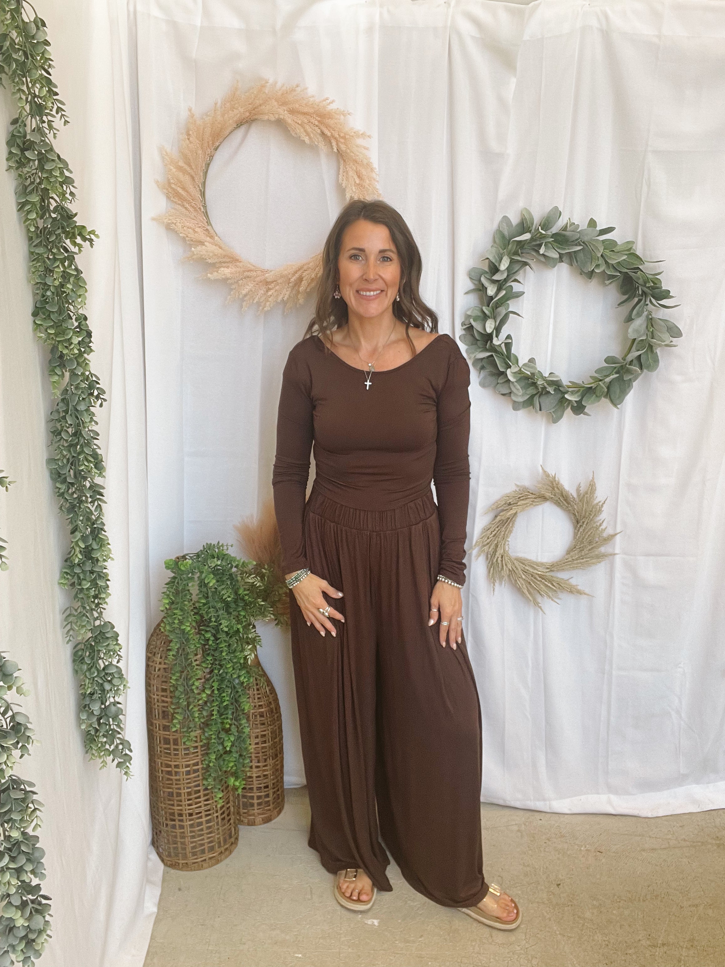 Kloey Set-Brown-Outfit Sets-hyfve-The Silo Boutique, Women's Fashion Boutique Located in Warren and Grand Forks North Dakota